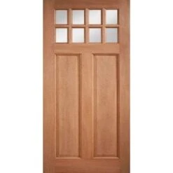 Chigwell Hardwood M&T 8 Double Glazed Clear Light Panels External Door - All Sizes