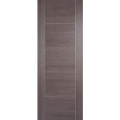 Vancouver Medium Grey Laminated 5 Panel Interior Fire Door FD30 - All Sizes