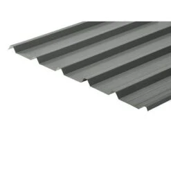 Cladco 32/1000 Box Profile PVC Plastisol Coated 0.7mm Metal Roof Sheet (Merlin Grey) - All Sizes