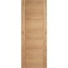 Oak Carini Un-Finished Flush Internal Door - All Sizes
