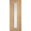 Oak Carini 1 Clear Light Panel Pre-Finished Internal Door - All Sizes