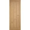 Oak Coventry 6 Vertical Panel Pre-Finished Internal Fire Door FD30 - All Sizes