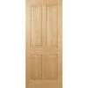 Oak Regency 4 Panel Pre-Finished Internal Fire Door - All Sizes