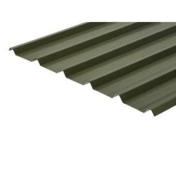 Cladco 32/1000 Box Profile PVC Plastisol Coated 0.7mm Metal Roof Sheet (Olive Green) - All Sizes