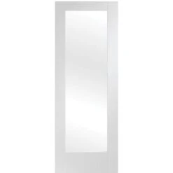 Pattern 10 Internal White Primed Door With Clear Glass