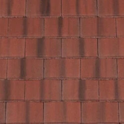 Redland Concrete Tile And Half - All Colours -Build4less Shop plain rustic red 1 1