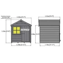 Playhut Playhouse - 4ft X 4ft -Build4less Shop playhutviewsandsizes front 700x 70608c04 cd99 40d8 8b99 65fa0bff8d42