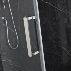 Purity Sliding Shower Door W/ Chrome Handle -Build4less Shop purity slider4