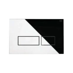 Polished Chrome Flush Plate With Chrome Push Plates - All Styles -Build4less Shop rak eco fix chrome flush plate with rectangular push buttons fsrakppl007