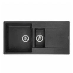 Amsterdam 15 1.5 Bowl Granite Composite Kitchen Sink - All Colours -Build4less Shop reginoxsinkb