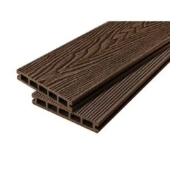 Cladco WPC Woodgrain Reversible Hollow Decking Board 150mm X 25mm X 4m - All Colours -Build4less Shop reversible hollow composite coffee rgb