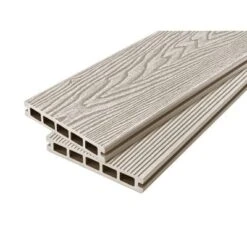 Cladco WPC Woodgrain Reversible Hollow Decking Board 150mm X 25mm X 2.4m - All Colours -Build4less Shop reversible hollow composite ivory rgb 2