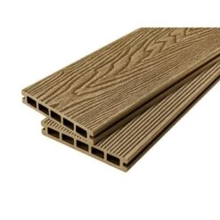 Cladco WPC Woodgrain Reversible Hollow Decking Board 150mm X 25mm X 4m - All Colours -Build4less Shop reversible hollow composite teak rgb