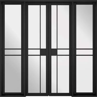 Greenwich Black Primed 16 Glazed Clear Light Panels Interior Room Divider 1 Greenwich Black Primed 16 Glazed Clear Light Panels Interior Room Divider