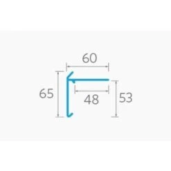 F3/ F3L GRP Roof Edge Trim - Full Range -Build4less Shop ryno f3 flat arm profile for felt