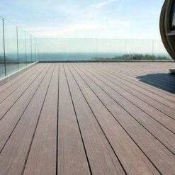 RynoTerrace Signature Woodgrain Reversible Composite Deck Board Sample -Build4less Shop ryno7 4f71cc1f 6c45 49d8 9bec ab7a354d942a