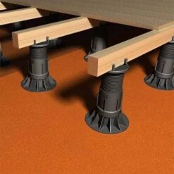 RDA Adjustable Self-Leveling Decking Pedestals - All Sizes -Build4less Shop rynodeck self levelling adjustable decking pedestals insitu inkwpibney 12