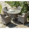 Serica 4 Seat Round Dining Set