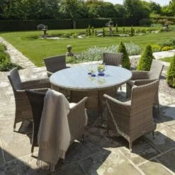 Serica 6 Seat Round Dining Set