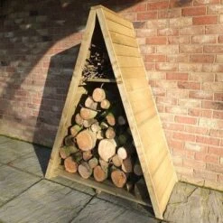 Tongue And Groove Triangular Log Store (Pressure Treated) - All Sizes -Build4less Shop shire large triangular tongue groove log store 9529172e9d92984d27814991e616a6c4 original 1