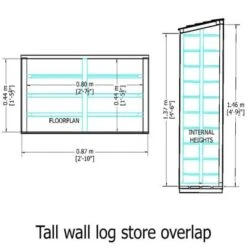 Sawn Tall Wall Log Store (Pressure Treated) -Build4less Shop shire tall log store 9adfed5f0e0377738955a837bac4a41b original 1
