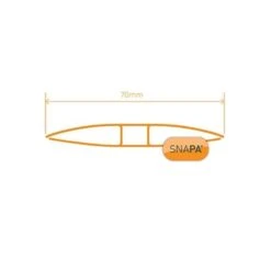 SNAPA 10mm Clear Polycarbonate H Section 3m -Build4less Shop snapa 10mm poly h section bar v1.01 t 1 1