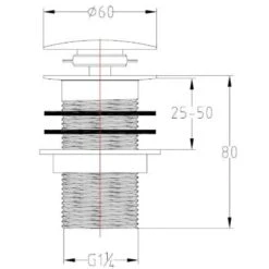 Aqua Unslotted Sprung Plug & Basin Waste -Build4less Shop unslotted sprung plug basin waste