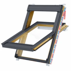 Keylite Pine Centre Pivot Roof Window Hi-Therm - All Sizes