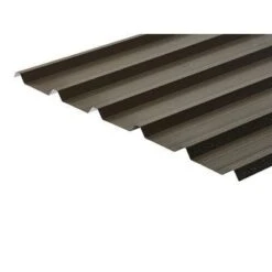 Cladco 32/1000 Box Profile PVC Plastisol Coated 0.7mm Metal Roof Sheet (Van Dyke Brown) - All Sizes