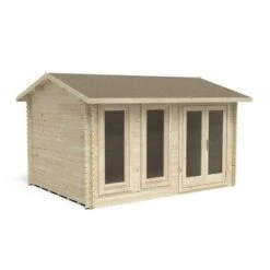 Forest Chiltern 4m X 3m Log Cabin - Apex Roof, Single Glazed With Felt Shingles And Underlay