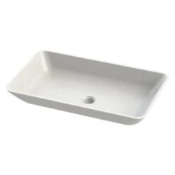 Aqua Elvis Rectangle Solid Surface Basin - 596 X 353 X 88mm