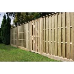 Level Top Hit And Miss Fence Panel Vertical Boards - All Sizes
