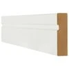 White Primed Single Groove Architrave - 2200mm X 70mm