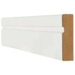 White Primed Single Groove Architrave - 2200mm X 70mm