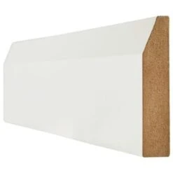 White Primed Chamfered Skirting - All Sizes