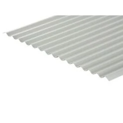 Cladco Corrugated 13/3 Profile Polyester Paint Coated 0.7mm Metal Roof Sheet (White) - All Sizes